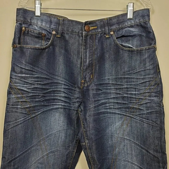 EMCEE Men's Blue Jeans Size‎ 34 x 32 - Picture 2 of 8